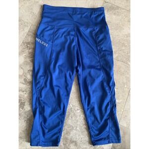 Neleus Women's blue Legging capri shorts US XL